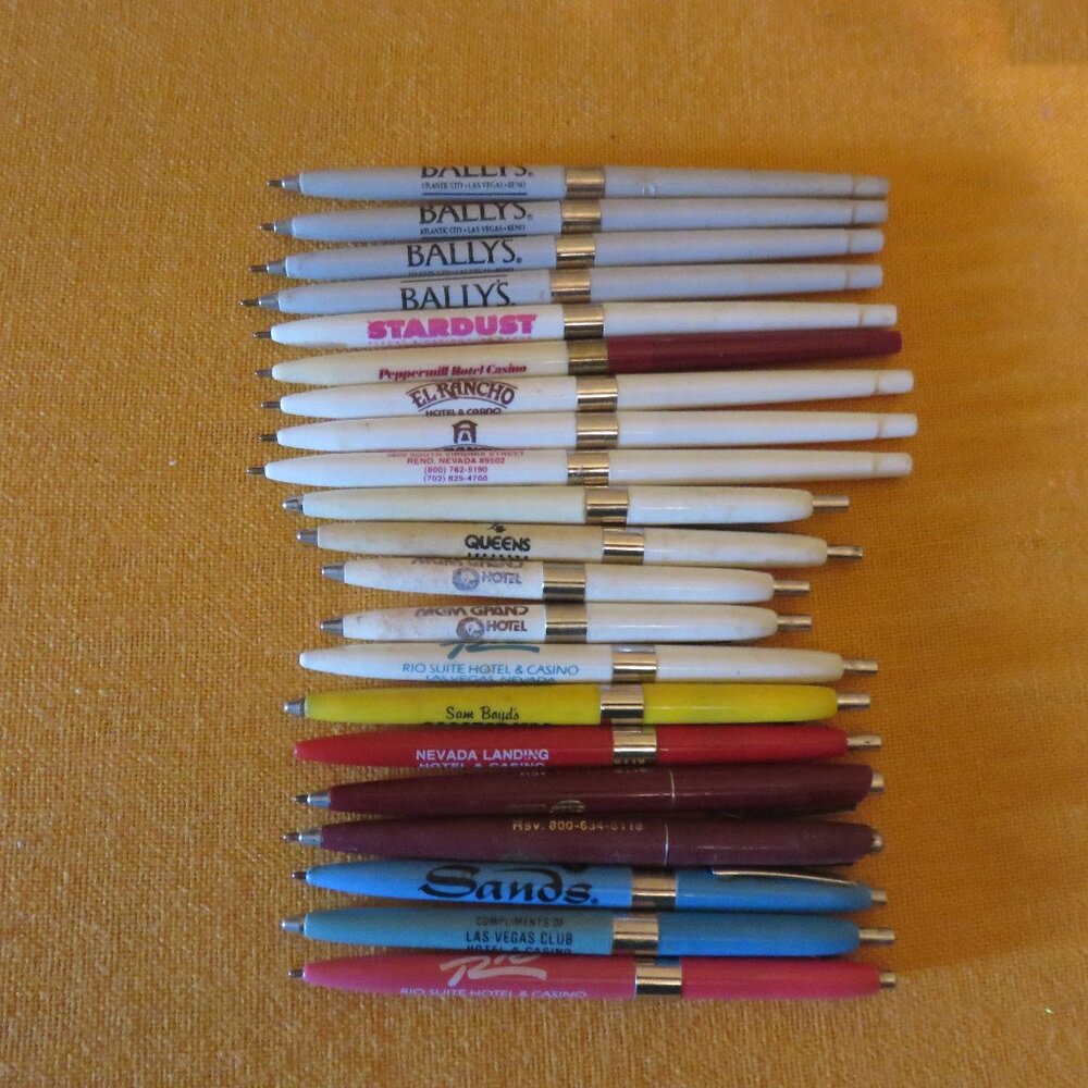 Vintage Casino Pens